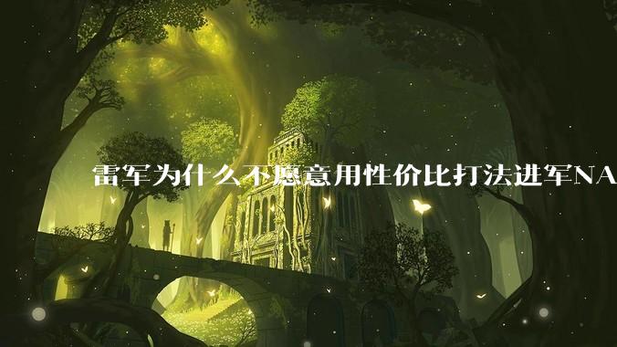 雷军为什么不愿意用性价比打法进军NAS？