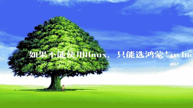 如果不能使用linux，只能选鸿蒙与windows，你会选哪个？