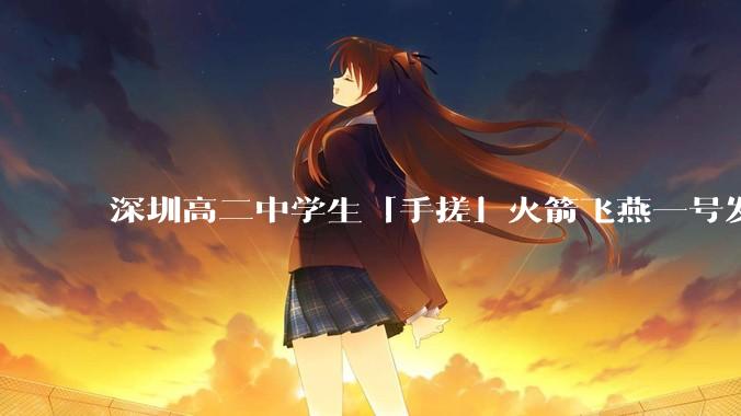 深圳高二中学生「手搓」火箭飞燕一号发射成功，突破 10KM 海拔高度，这属于什么水平？手搓火箭有多难？